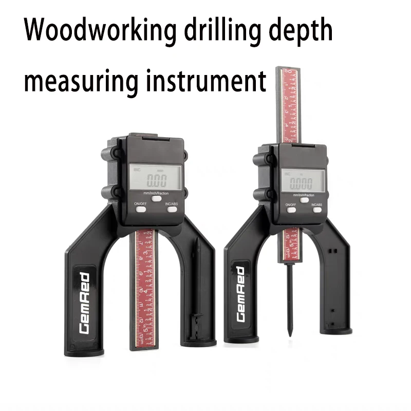 

Woodwork Processing drill Depth measuring instrument Saw blade Height detection magnetic base carpenter carpentry manual DIY