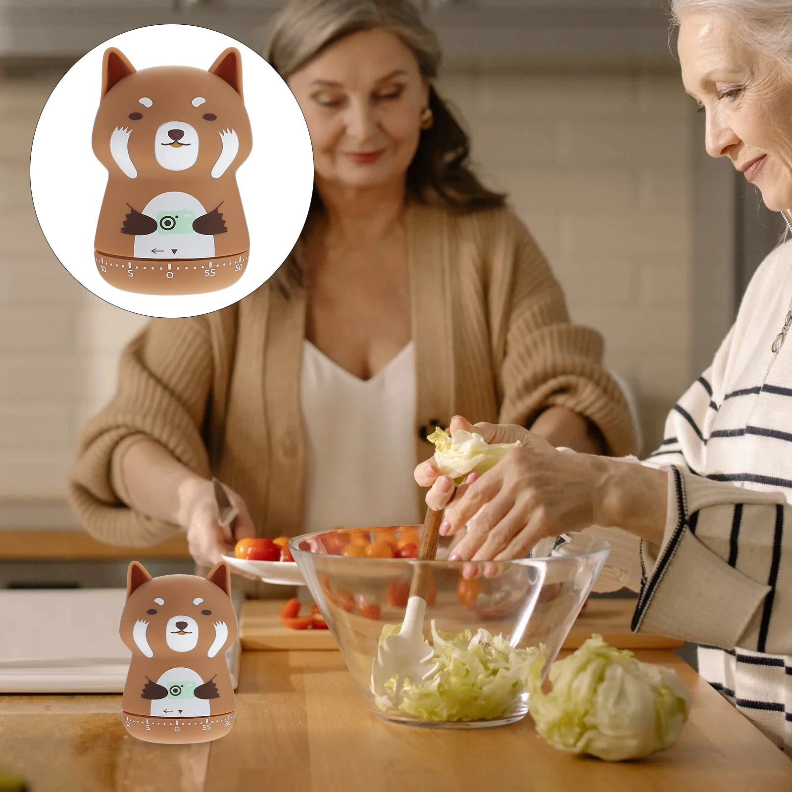 Lovely Kitchen Mechanical Adorable Portable Cooking For Baking Boiled Eggs Cartoon Countdown Timer Time Management Tool