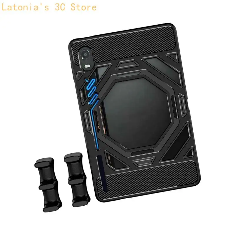 Gaming-Tablet-Hülle mit strukturierten Griffbereichen und Kühlausschnitt X3UB – Detail 8