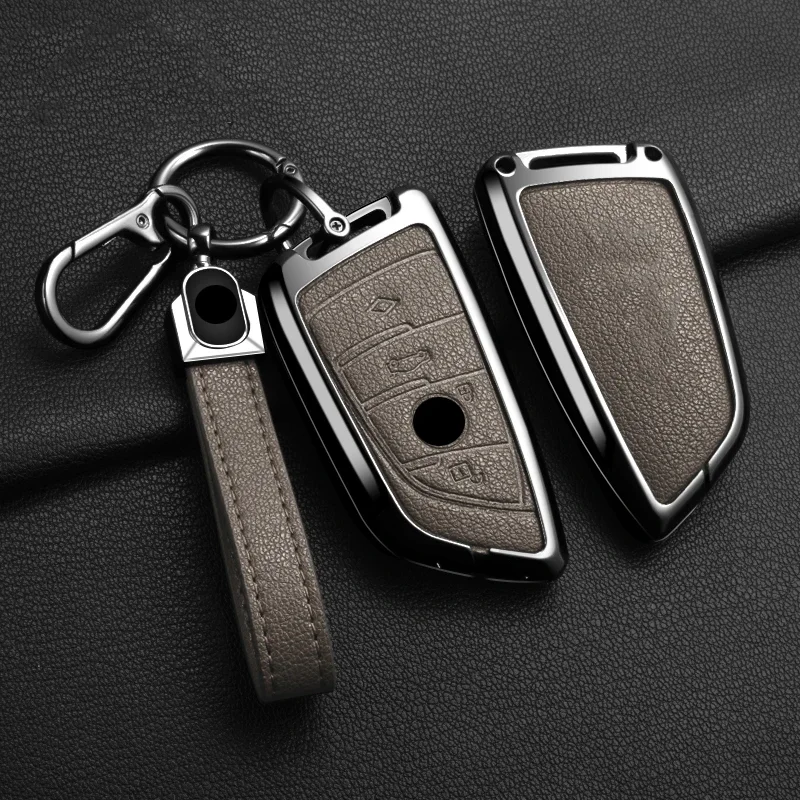 for BMW X1 X3 X5 X6 X7 1 3 5 6 7 Series G20 G30 G11 F15 F16 G01 G02 F48 Protector Shell Car Accessories Car Alloy Key Case Cover