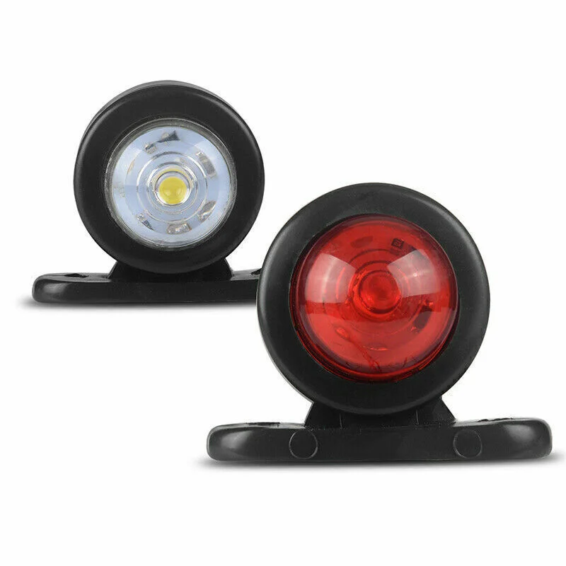 2PCS Double Sided Truck Side Lights Outline Lamp Trailer Lights Truck Parking Signal Indicators Lamp LED Side Marker Lights