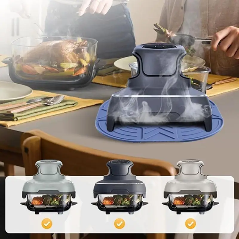 Keset Dapur Silikon Pelindung Permukaan Tahan Panas Pelindung Lantai Tahan Air Tekstur Silikon untuk Oven Penggorengan Udara