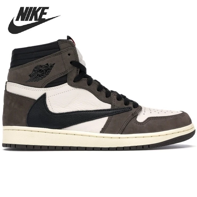 Nike zapatillas de baloncesto Air Jordan 1 Retro Para hombre y mujer zapatos deportivos de cuero Tie Dye Travis Scott 36 47 novedad AliExpress