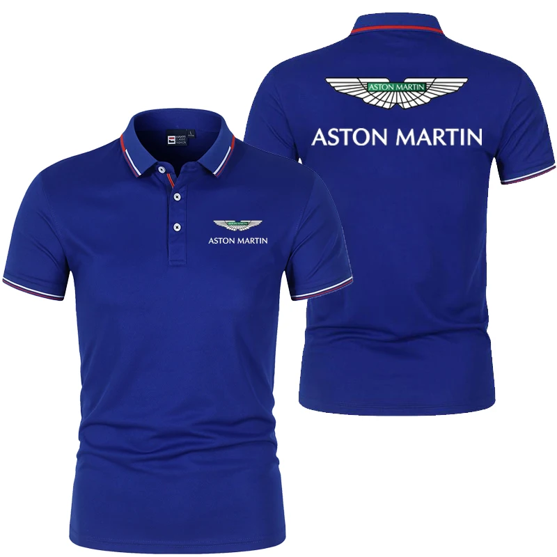 Polo de hombre con logo de Aston Martin Racing, polo de manga corta para verano, novedad 2026, top de hombre a la moda