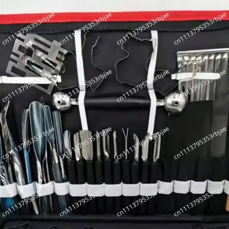 80 pec/Set Multifunctional Portable Vegetable Fruit Food Wood Box Engraving Peeling Carving Garnishing Kitchen Tools Kit Pack
