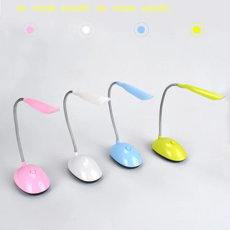 【X】Mini LED Lamp 360 Degree Rotating Eye Protecting Desk Lamp Portable Dormitory Reading Light Bedside Table Decorative Lamp