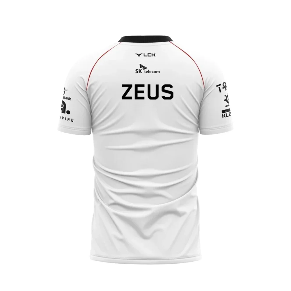 2025 Neues T1 Esports-Team-Uniform-T-Shirt League of Legends World Finals Jersey-T-Shirt Lol Games Faker Fan Support Herrenbekleidung