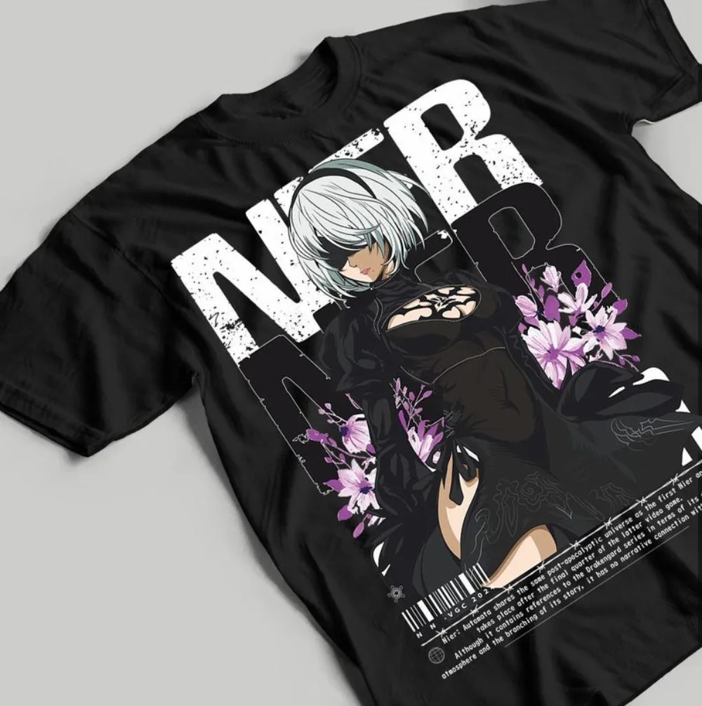 

NieR:Automata 2B Game Shirt Game Players Favorite Loose Comfortable Fashionable and Casual Fashion