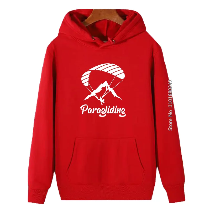 New In Hoodies & Sweatshirts Men\'s Winter Clothes Paraglider Paragliding Fashion Thick Sweater Hoodie Men\'s Sportswear