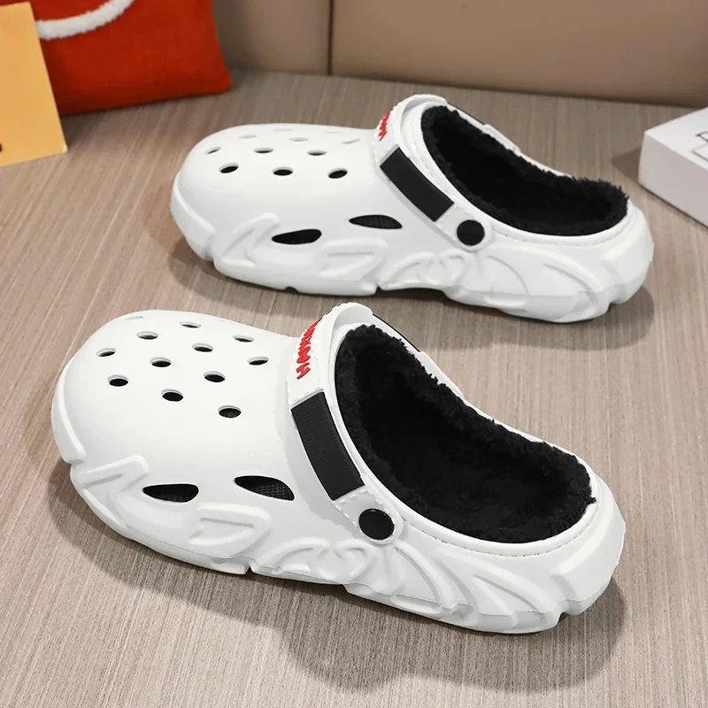 Men's Slippers Shoes for Men Work Wear Non-slip Couple Women Home Shoes Soft and Comfortable Platform Added Cotton Ventilate