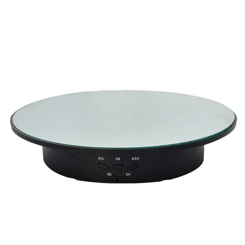 90/180 Degree Electric Rotating Display Stand Shop Display Turntable Mirror Spinning Base for Photography Products Shows