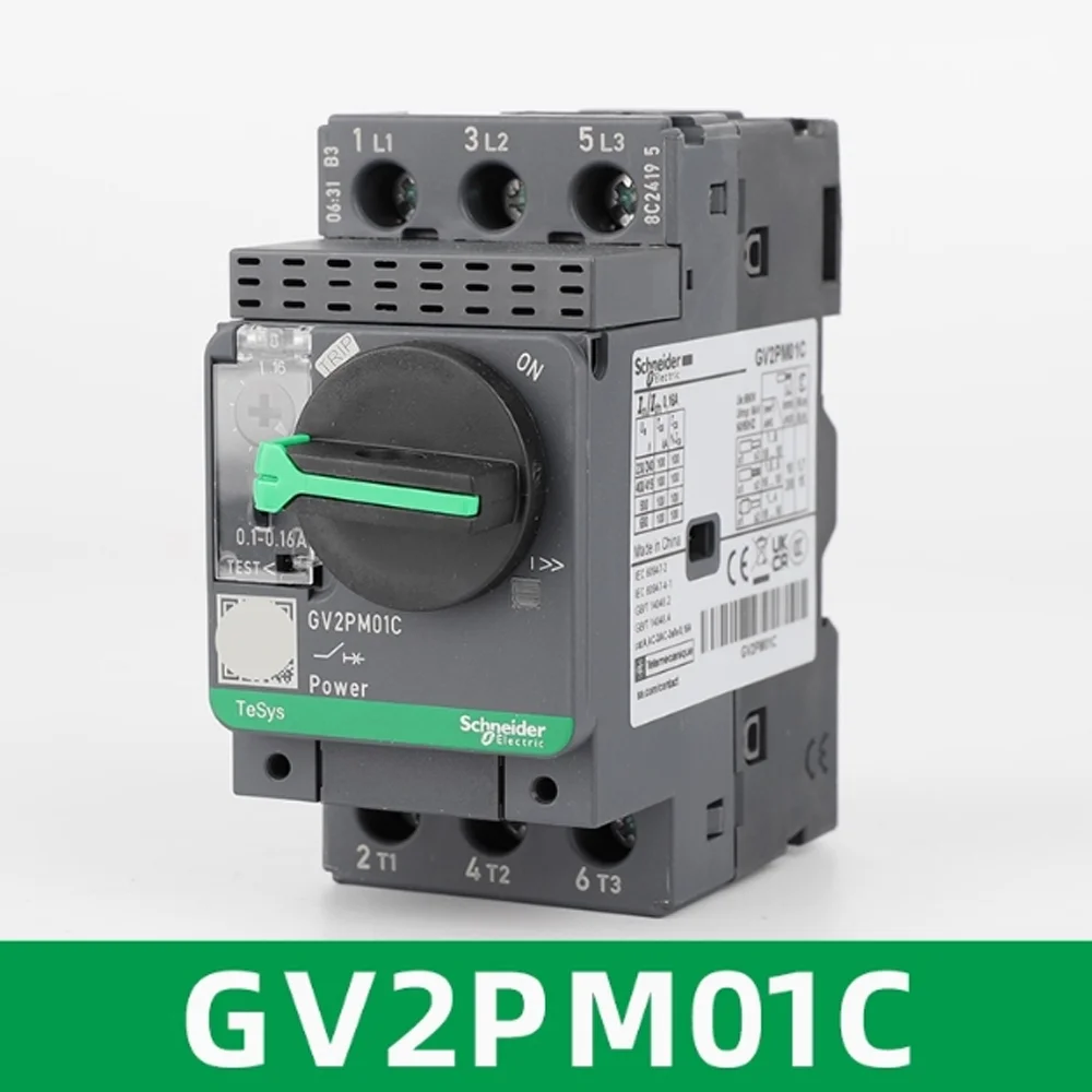 

Оригинальный GV2 Schneider Electric GV2-PM01C Защита автоматического выключателя двигателя с термомагнитом GV2PM01C 0,1-0,16A 3P Устройство защиты от перенапряжения