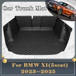 Car Trunk Mat For BMW X1 U11 U12 2023 2024 2025 Dirt-resistant Fully Surrounded Trunk Mat Rear Cargo Tray Car Accessories