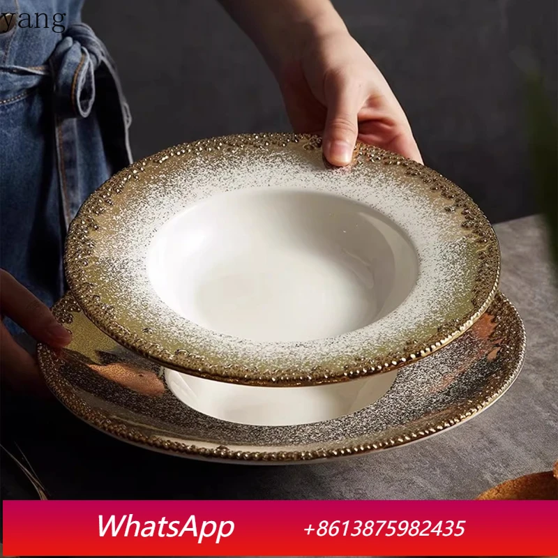 

LMM Pasta Cold Vegetable Straw Hat Soup Plate Reduced Fat Salad Western Plate