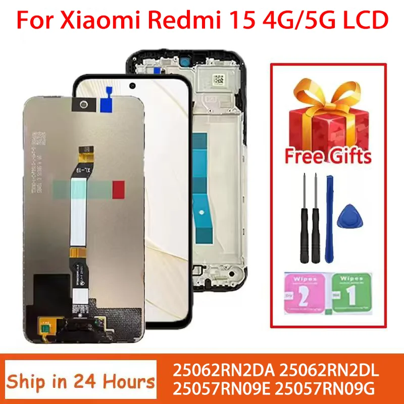 6.9“Screen For Xiaomi Redmi 15 4G/5G Display Screen Touch Panel
