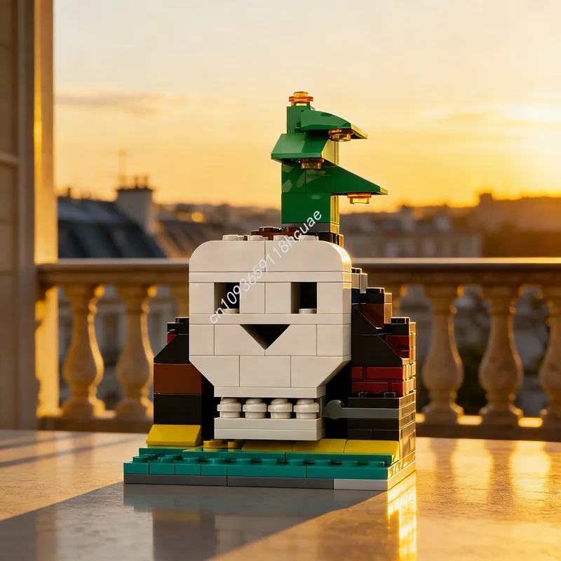 

136pcs MOC Classic Skull Island Model Building Blocks Architecture Festival Gifts DIY Creative Education Toy Brick Idea