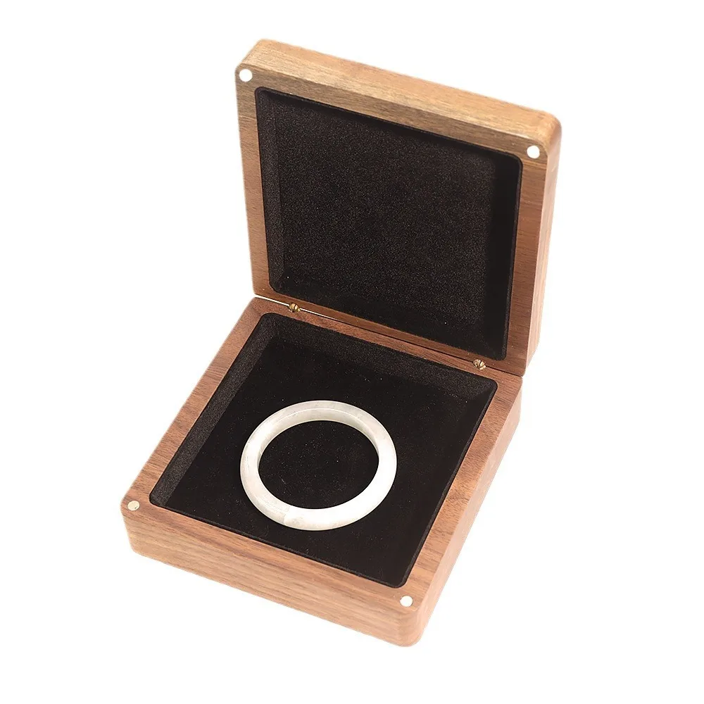 Travel Antique Integrated Solid Wood Storage Box Family Banquet Bracelet Gift Packaging Box Woman Portable Retro Storage Box