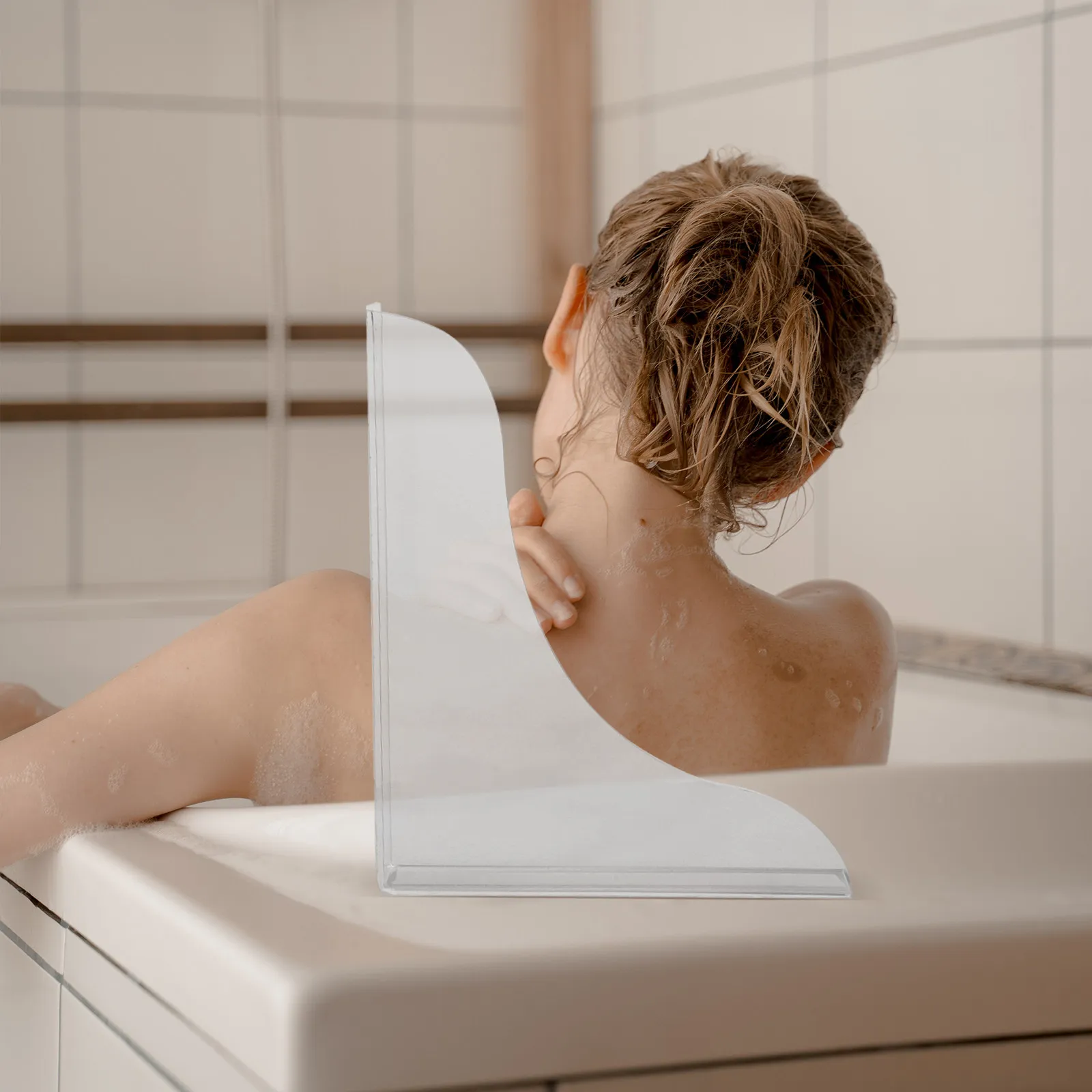 

2Pcs Acrylic Bathtub Splash Guards Splash Protection Set Shower Water Barrier Bathroom Sink Guards Bathtub Splashing Guard