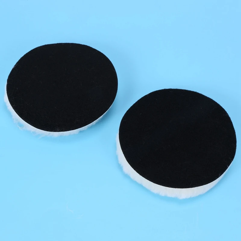 20 Pcs 125 Mm Car Polishing Pad 5 Inch Inch Polish Waxing Pads Wool Polisher Bonnet Car Paint Care Wool Polishing Pad