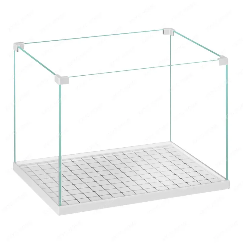 

Super White Glass Fish, Tank Living Room/ Small Ecological Aquarium Aquarium Lazy.