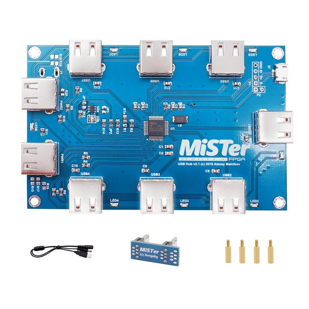 

Manual Welding USB Hub V2.1 Board with 7 USB Ports for MisTer FPGA