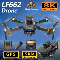 New LF662 RC Professinal Drone 8K With Photography UAV RC Unit Screen Display Wide Angle HD Camera Foldable Helicopter Gifts Toy