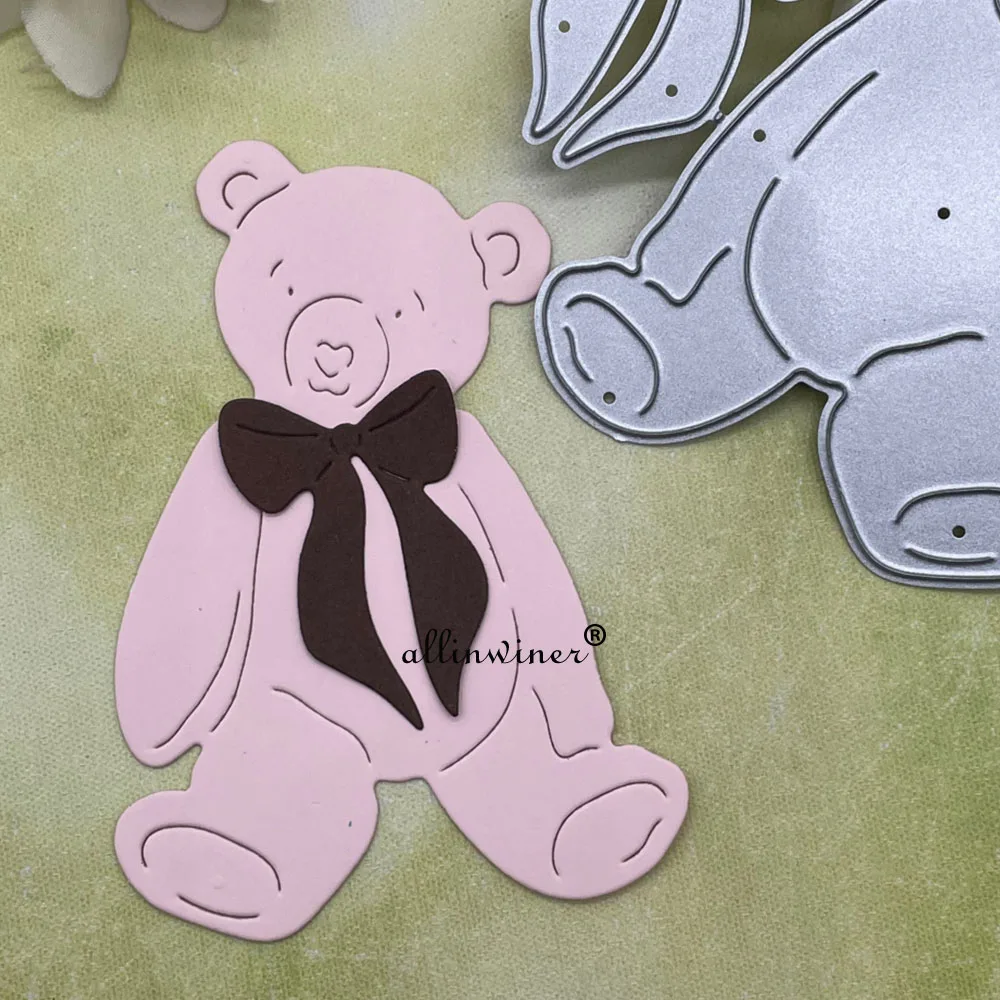Baby Tie Bear Metal Cutting Dies Stencils Die Cut for DIY Scrapbooking Album Paper Card Embossing - view 2
