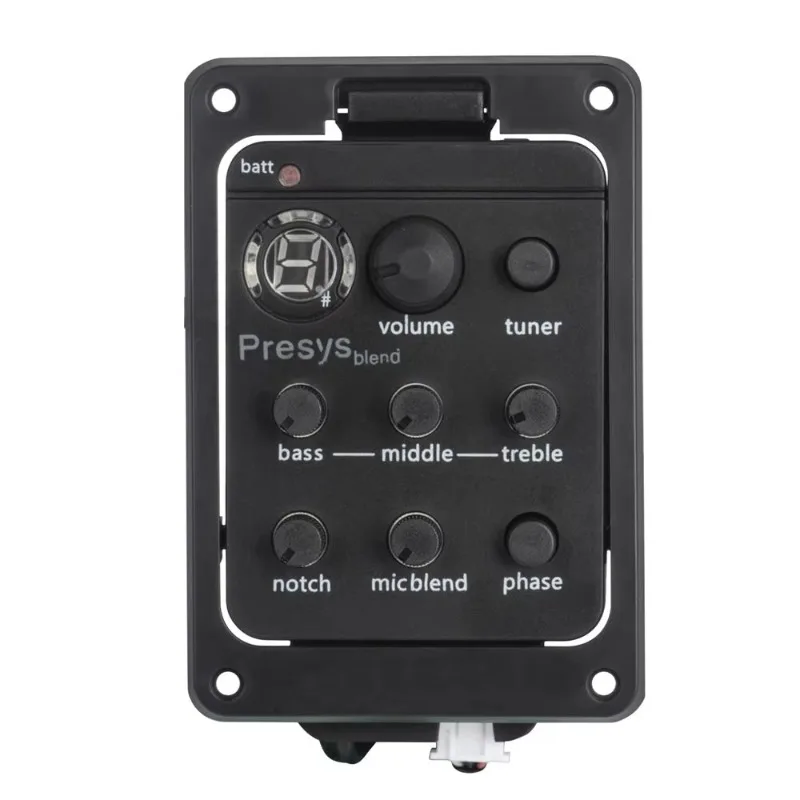 

Tuner Microphone Hybrid Pre-Amplifier Tuner Beat Board Pickup Acoustic Guitar Pickup with Soft Piezoelectric