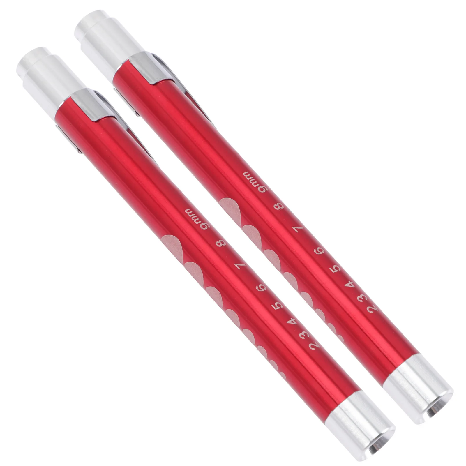 

2pcs Medical Pen Light Yellow Led Detachable Inspection Lamp Pupil Examination Reusable Pocket Torch Teaching Equipment