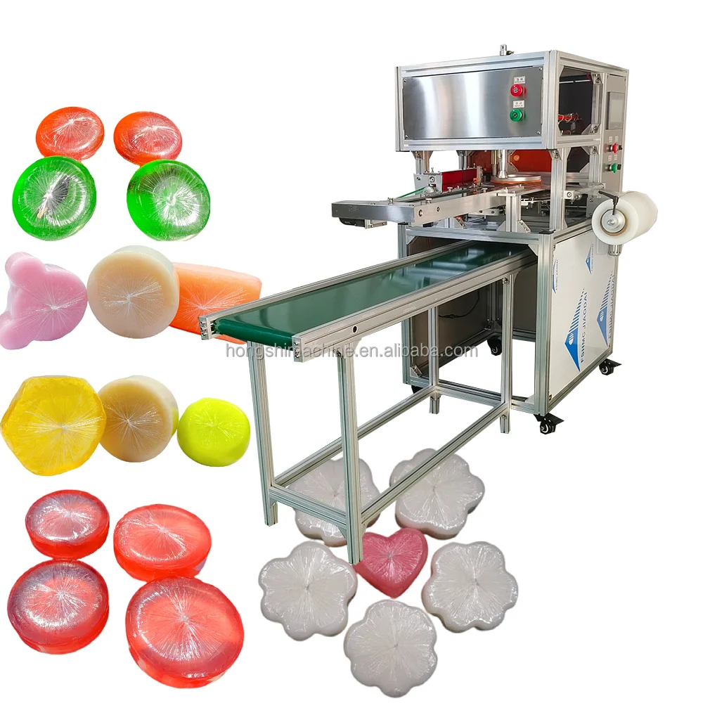 12/Customizable Manual Hotel Round Soap Pillow & Pleat Film Wrapping Machine - Stretch Film Packaging Equipment  for Soap Produc