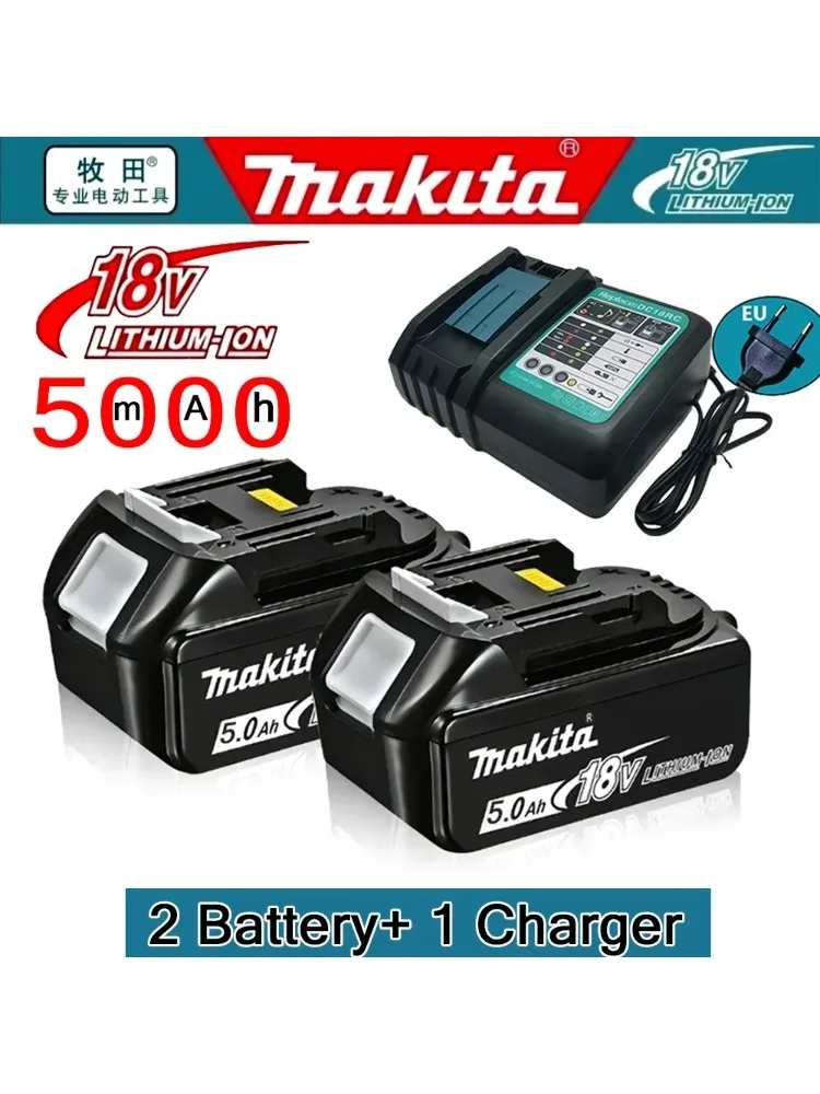 Makita 18V, 5Ah, BL1850B lithium-ion accu, originele Makita 18V accu BL1850 BL1860B BL1860 BL1840B - afbeelding 2