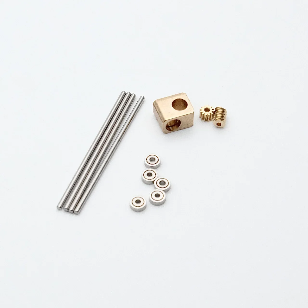 0.2M Turbine Worm Gear Micro 90° Transmission Box 12-Times Reduction Mechanism Gearbox DIY Car Model