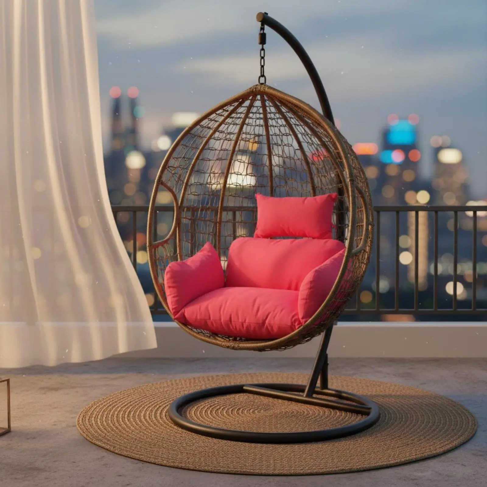 Modern Detachable Cushion Cover Washable Seat Cushion for Hanging Chair Egg Chair Indoor Corner Sofa Lounging