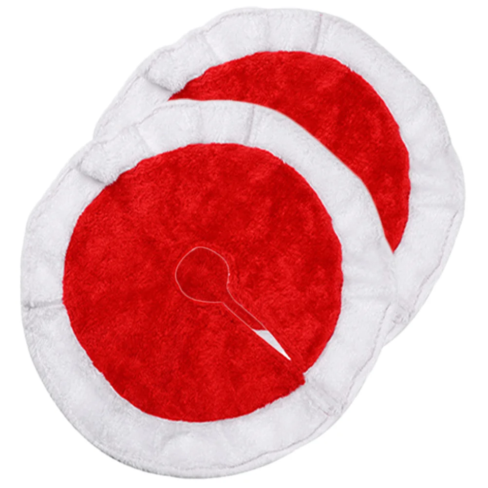 

2Pcs Holiday Tree Skirt Christmas Decorations for Small Trees Space Saving Xmas Tree Base Cover Christmas Decorations