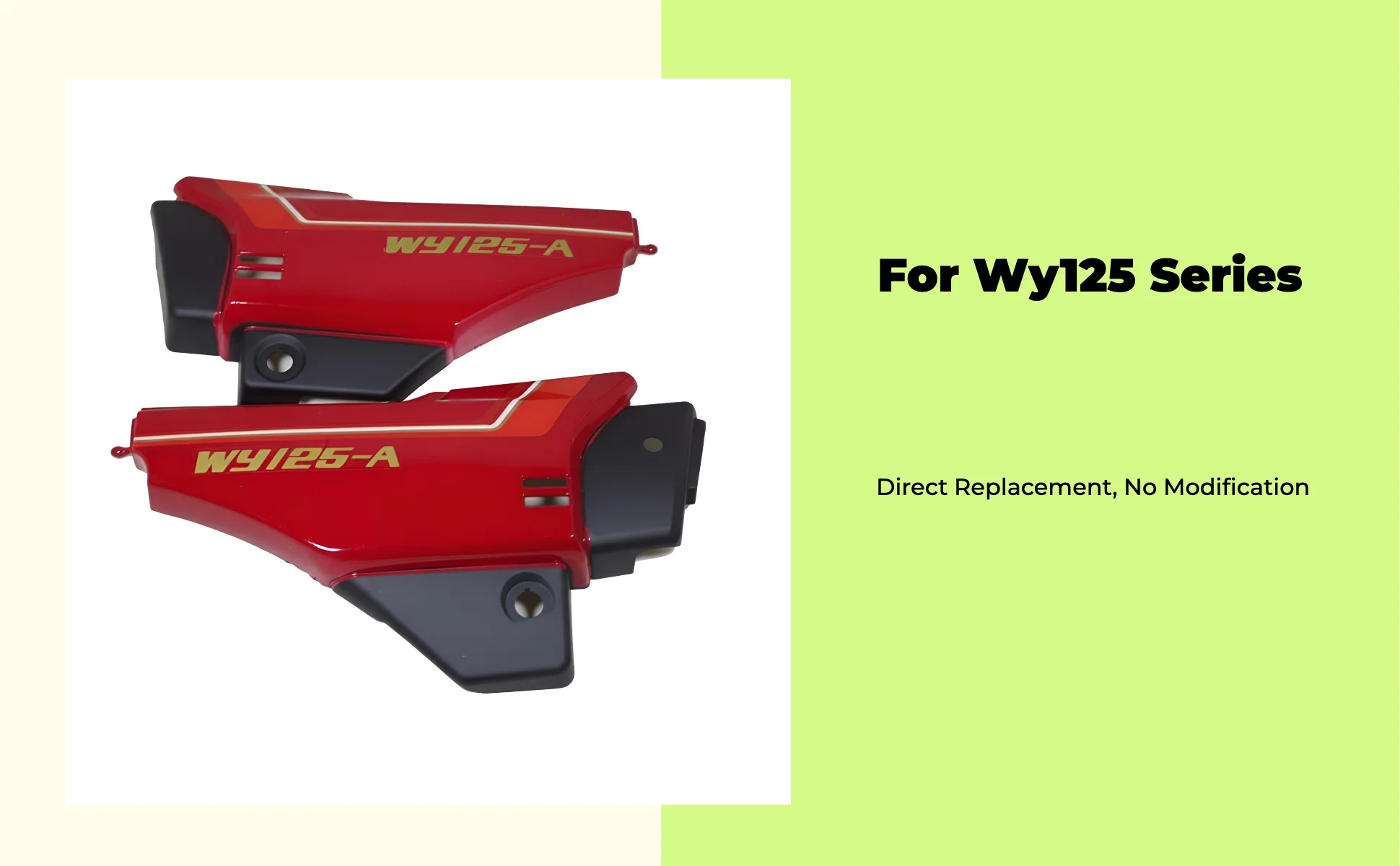Motorcycle Side Cover ABS Battery Protector Right Side Panel Secure Fit Weather Ready for WY