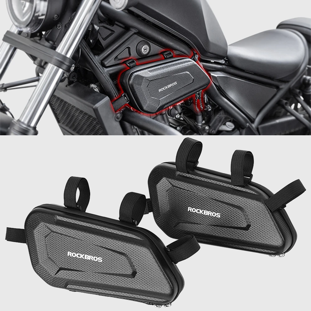 

For Honda Rebel CMX 250 300 500 1100 Motorcycle Side Frame Bag Tool Bags Hard Case Waterproof Storage Bag Rebel500 Rebel1100