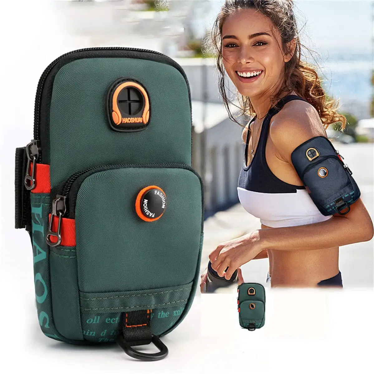

1pcs Running Arm Bag Outdoor Sports Men and Women Mobile Money Fitness Wrist Bag