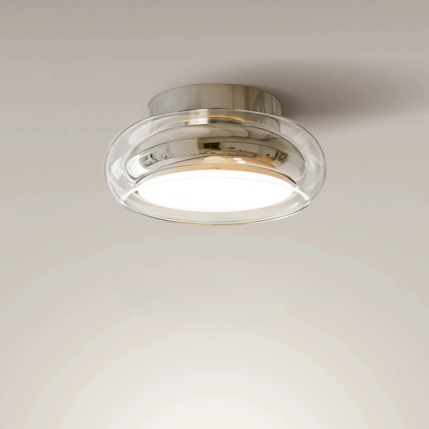 

Modern Luxury Glass Ceiling Lamp for Passageways Balconies Bedrooms Entrance Areas Italian Minimalist Ceiling Light