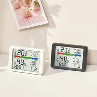 Ultra Thin Alarm Clock LCD Digital Temperature Hygrometer Alarm Clock Magnetic Desgin Backlight Home Desk Decoration Clocks