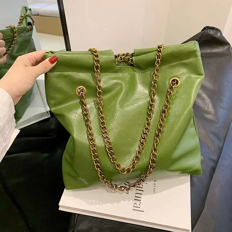 

Large Capaci Women's Handbag 2023 Summer New Faion Chain oulder Bag Versatile Commuting Tote Bag Crossbody Bag