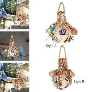 Great Chew Toy Parrot, Ball Cage, Hanging Bite, Training Bird, chewing toy for macaws, Budgie, Agaporni, Cacatuas 10 Main Sales Maca de Clothes - №10