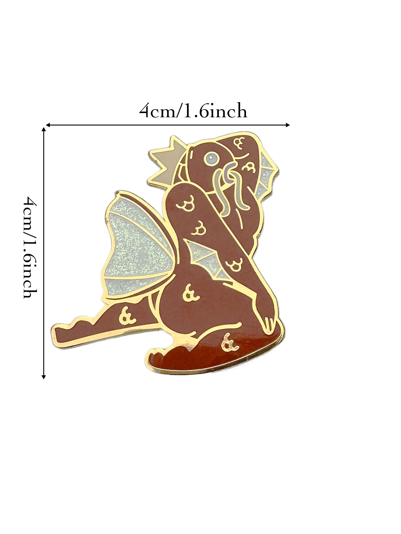 Cute Cartoon Glitter Animal Hard Enamel Pin Lapel Pins Badge