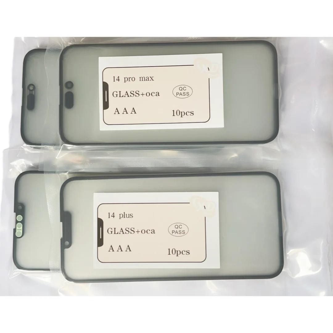 10 SZT. Szkło zewnętrzne z klejem OCA do iPhone 18 Pro, 18 Pro Max, 14, 15, 16 Pro Plus, 13, 12, 11 Pro Max, Mini, wymiana ekranu dotykowego i obiektywu — zdjęcie produktu 4