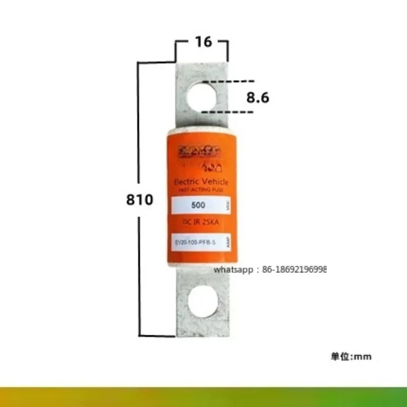 High Quality EV20-100-PFB-S 100A Fuse Fuse Fuse Tube