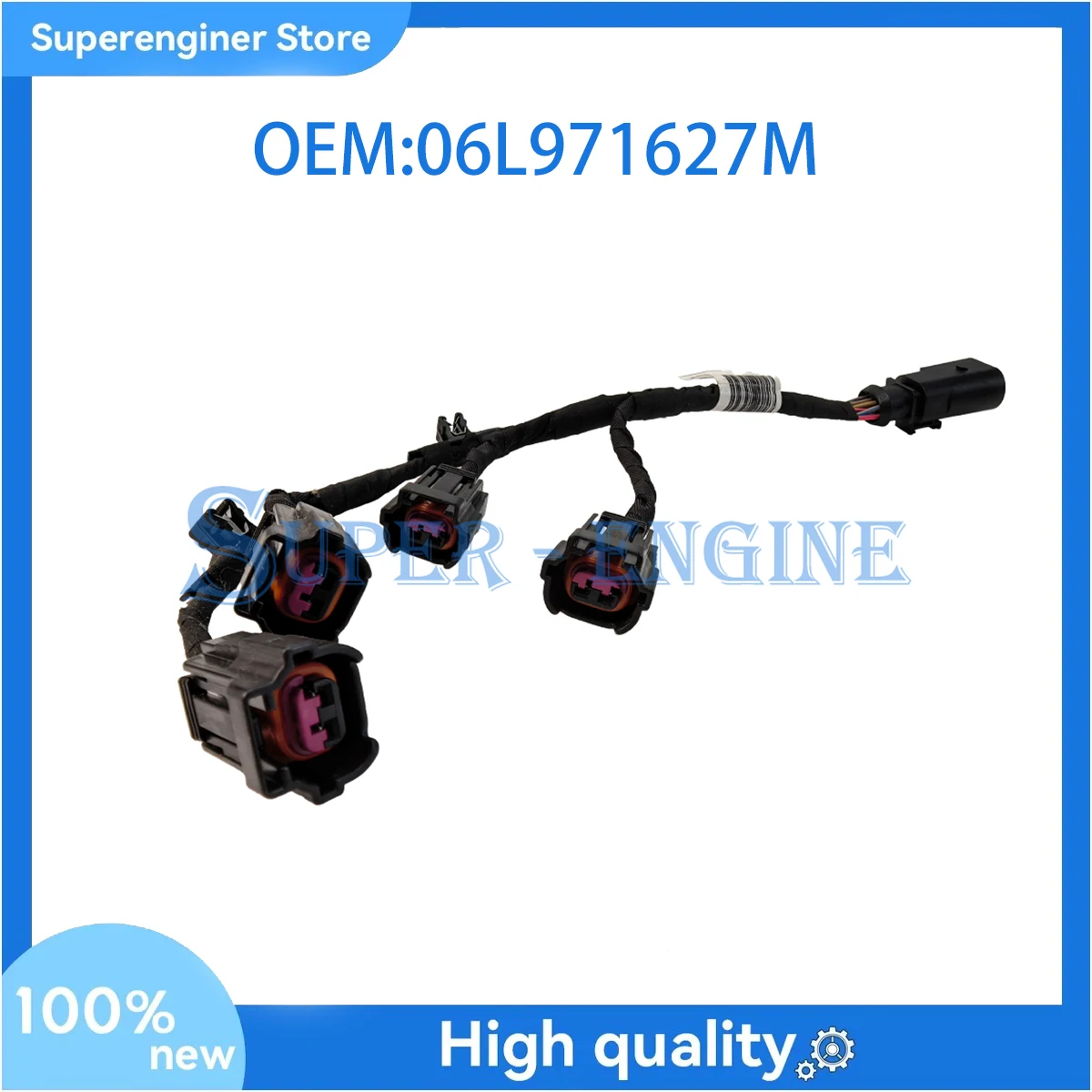 

06L971627M 06L127213C EA888 Fuel Injector Wire Harness For VW Golf Tiguan AUDI A4 Q5 2.0T