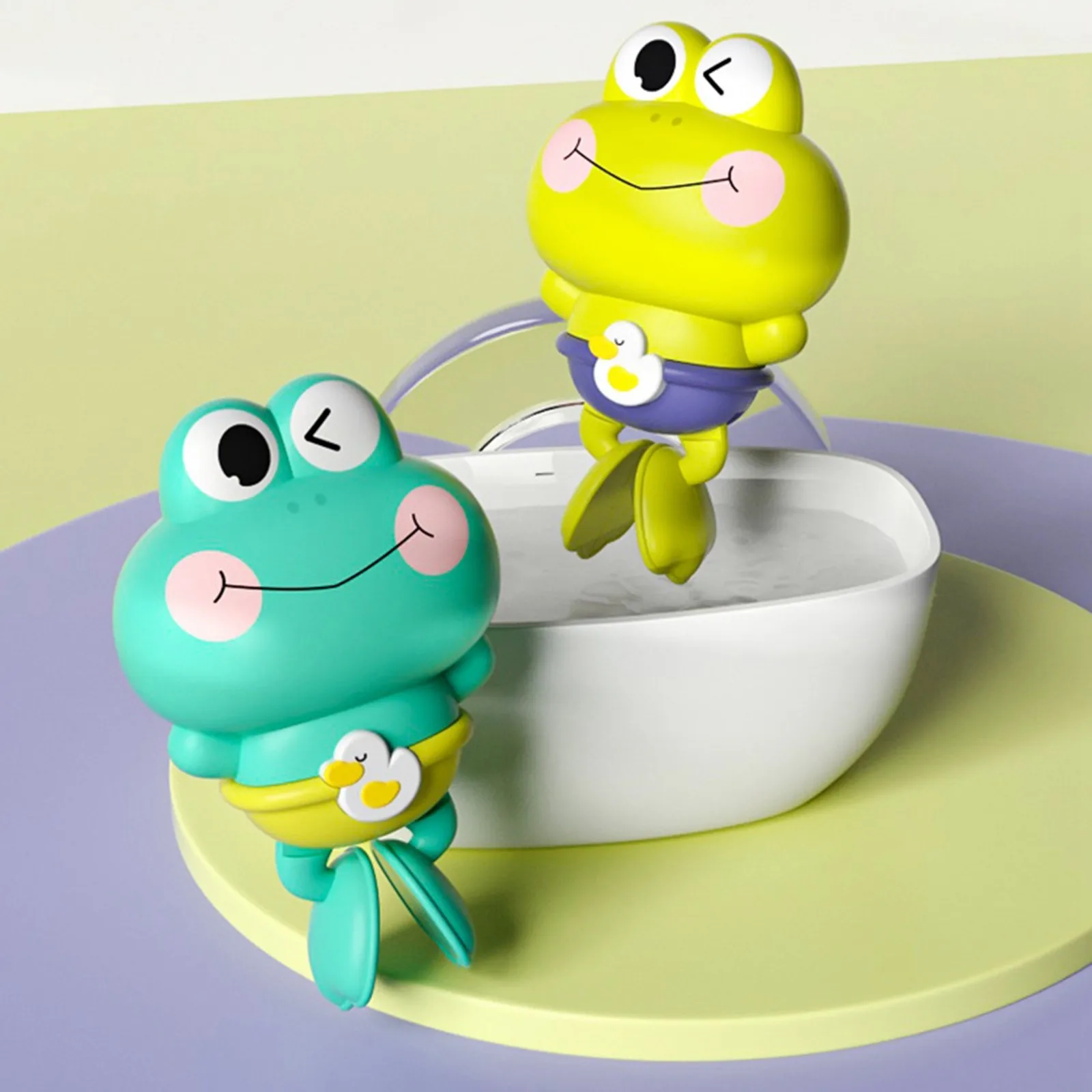 Brinquedos de banho jogando sapo de água brinquedos infantis dos desenhos animados banho do bebê pai-filho interativo banheiro brinquedos de água das crianças