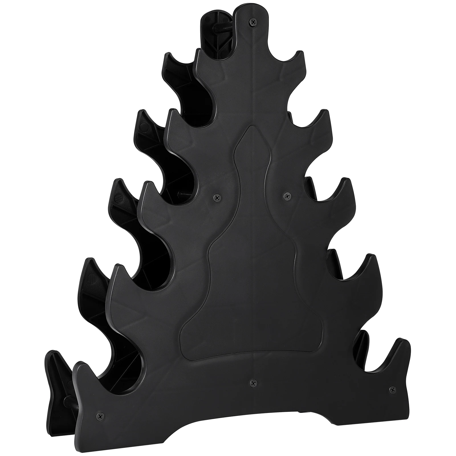 Soporte para mancuernas en forma de triángulo, soporte ajustable para equipos de ejercicios para almacenamiento y exhibición de pesas