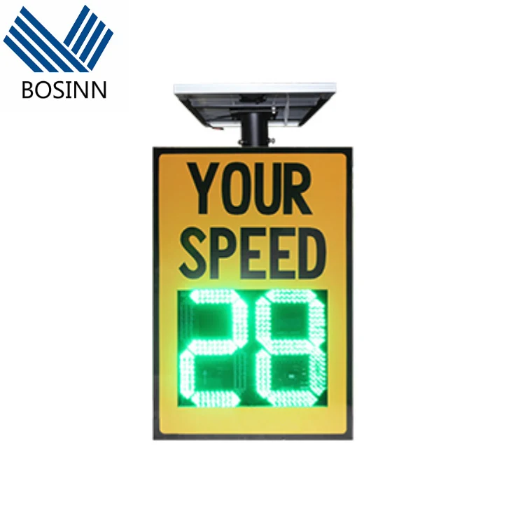 Speed Measurement Radar Speed Limit Sign with Camera Monitor Highway Car Speed Display LED Screen Traffic Sign