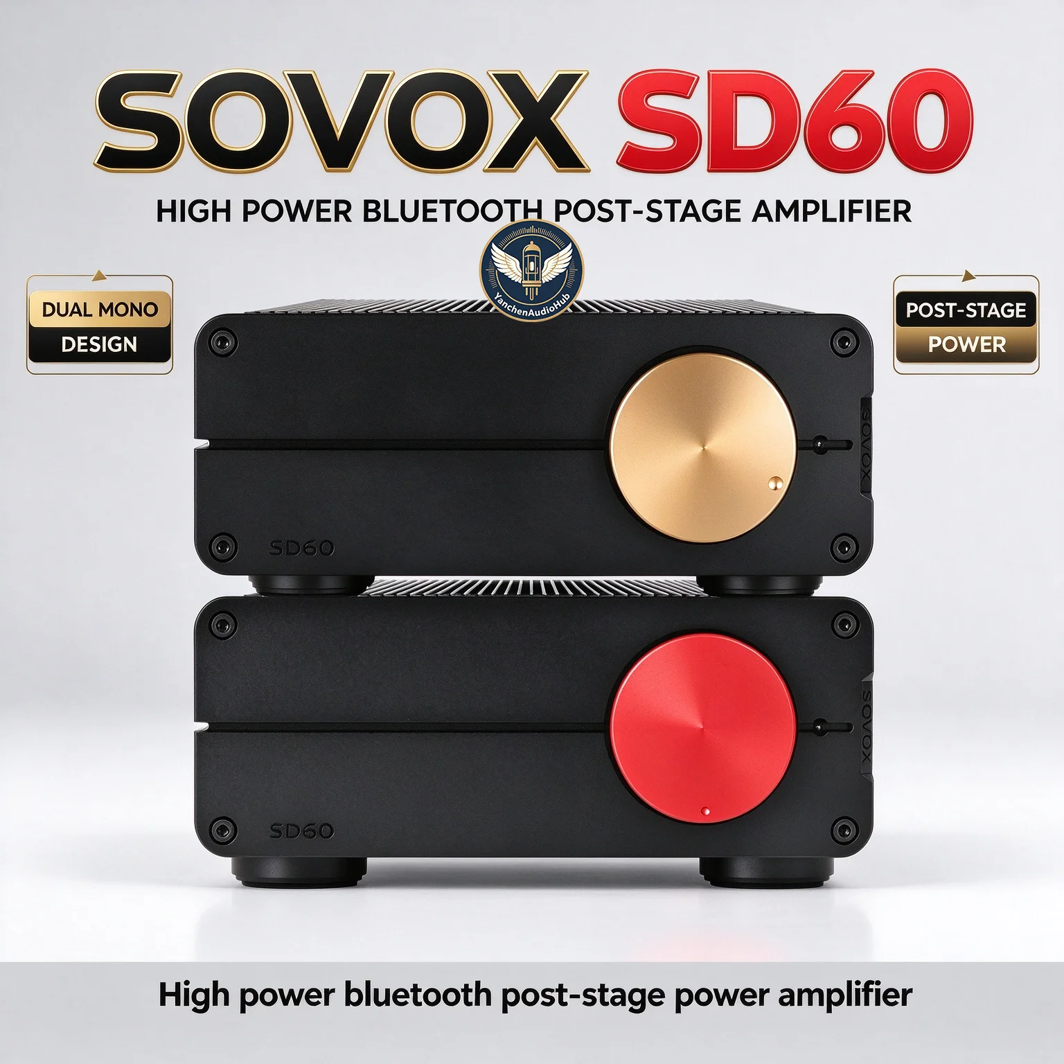 CHN 2027 SOVOX-SD60 digital power amplifier high power bluetooth post-stage power amplifier board HiFi home fever level