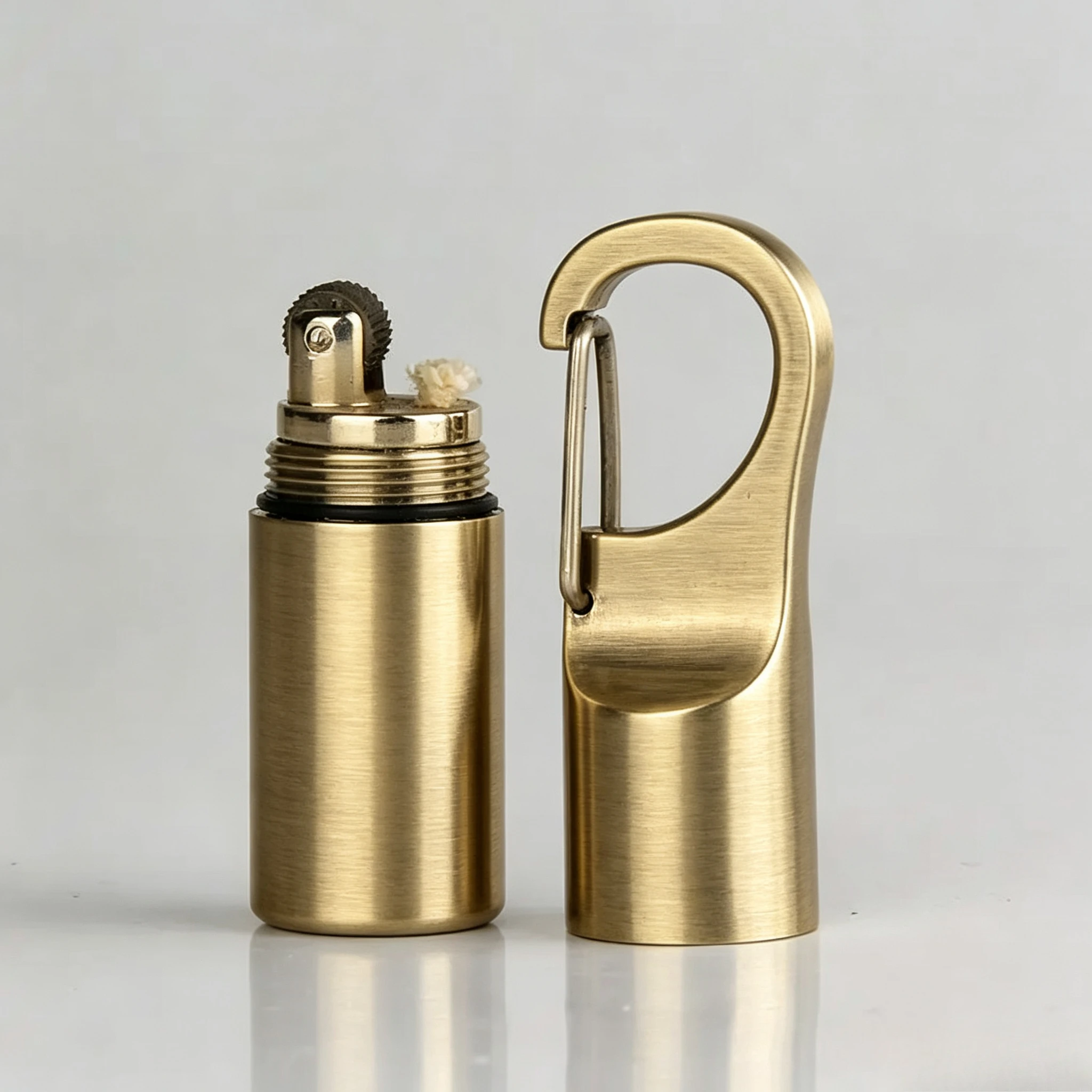 Mini Kerosen Keychain Lighter Metal Open Flame Grinding Wheel Igniter Durable Outdoor Survival Fire Tool Smoking Gadget Men Gift